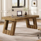 Scrivania direzionale in legno da 63 pollici, grande scrivania per computer da ufficio domestico