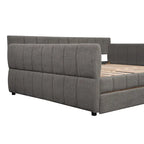 Gepolstertes Plattformbett in Queen-Size mit USB-Anschluss und 2 Stauraumschubladen