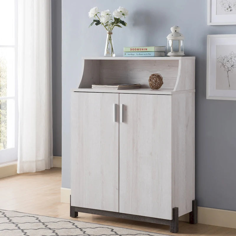 Contemporary 5-Shelf Shoe Cabinet