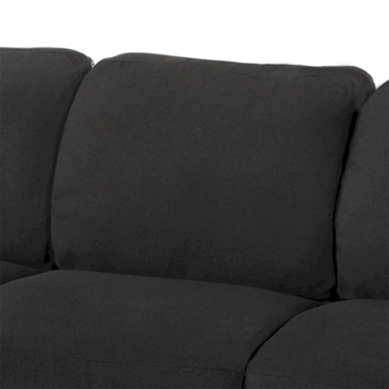 Sofa 3-osobowa z lnianą tapicerką