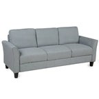Sofa 3-osobowa z lnianą tapicerką