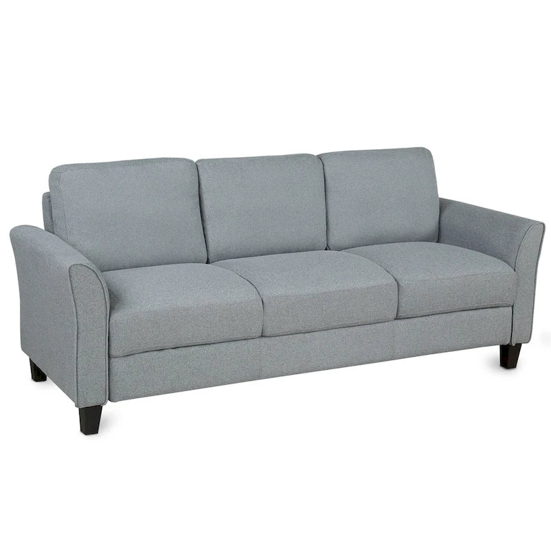 Sofa 3-osobowa z lnianą tapicerką