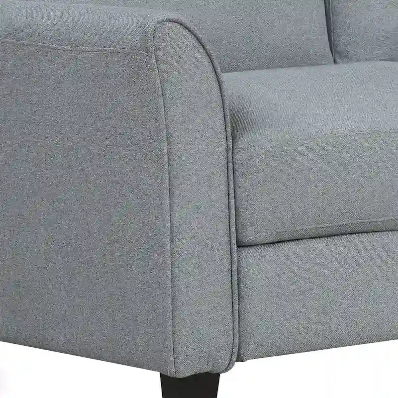 Sofa 3-osobowa z lnianą tapicerką