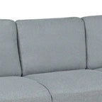 Sofa 3-osobowa z lnianą tapicerką