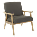Polsterstuhl aus Stoff im Mid-Century-Stil