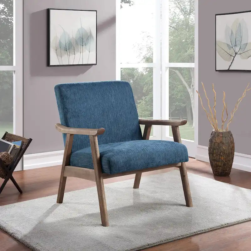 Mid-Century Fabric Upholstered Chair