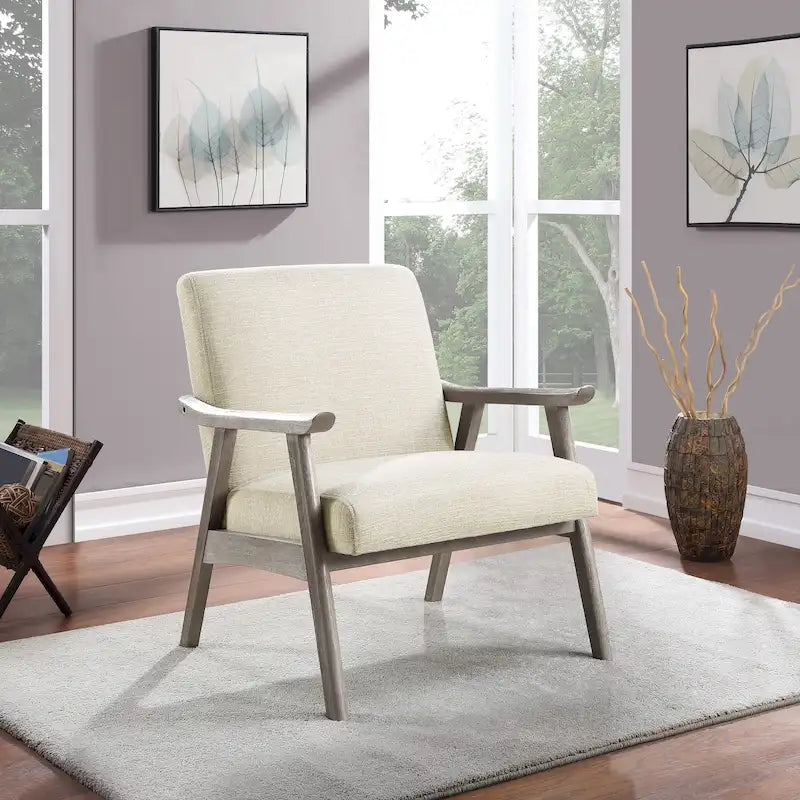 Mid-Century Fabric Upholstered Chair