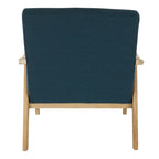 Polsterstuhl aus Stoff im Mid-Century-Stil