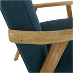 Polsterstuhl aus Stoff im Mid-Century-Stil