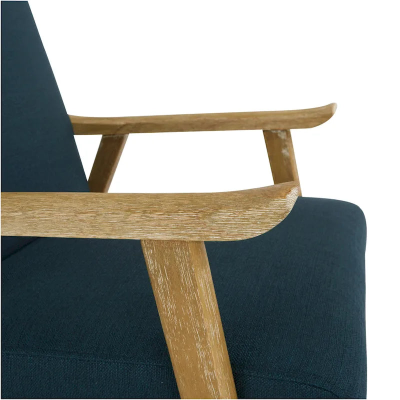 Polsterstuhl aus Stoff im Mid-Century-Stil