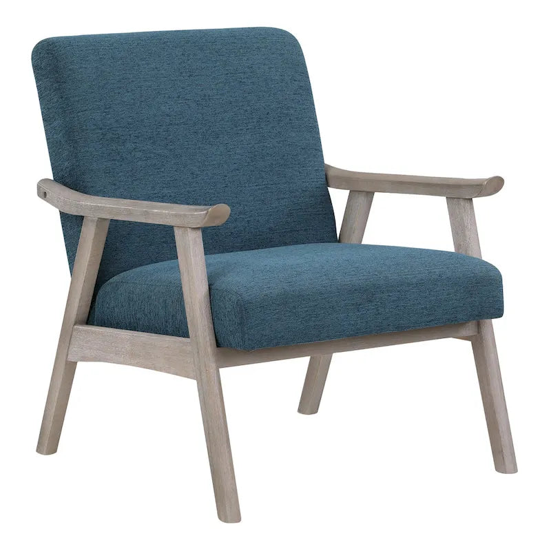 Polsterstuhl aus Stoff im Mid-Century-Stil