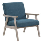 Polsterstuhl aus Stoff im Mid-Century-Stil