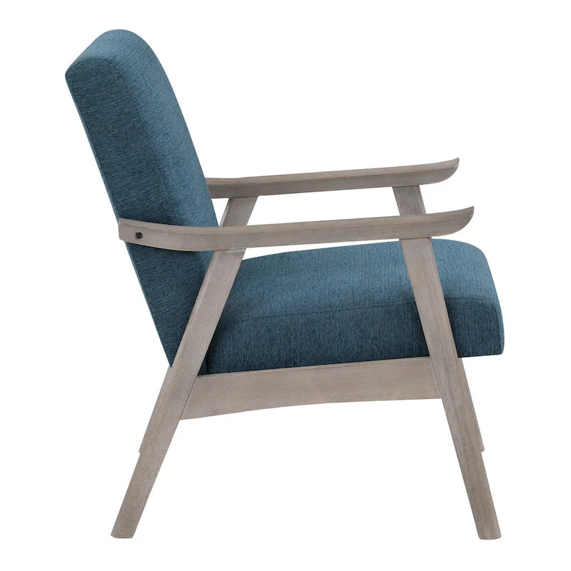 Polsterstuhl aus Stoff im Mid-Century-Stil