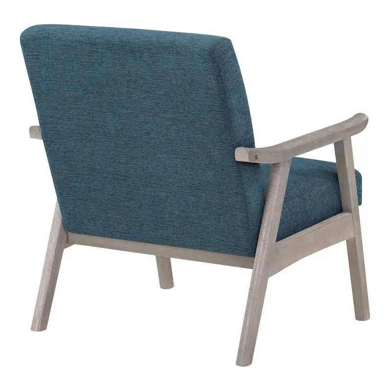 Polsterstuhl aus Stoff im Mid-Century-Stil