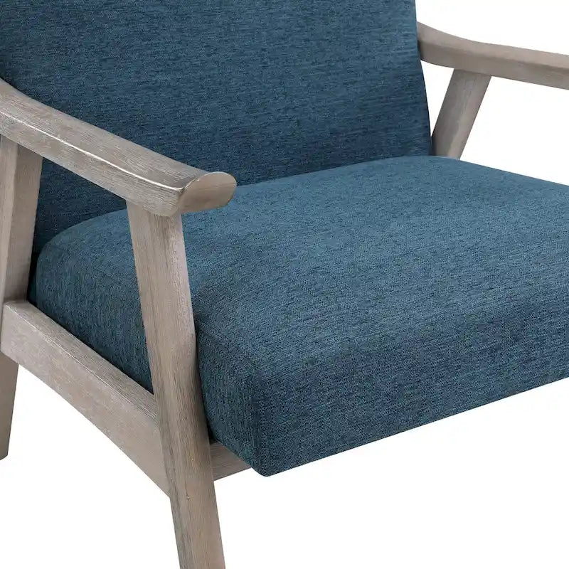 Polsterstuhl aus Stoff im Mid-Century-Stil