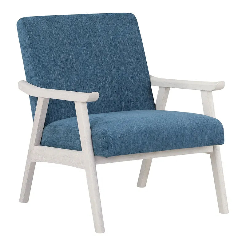 Polsterstuhl aus Stoff im Mid-Century-Stil