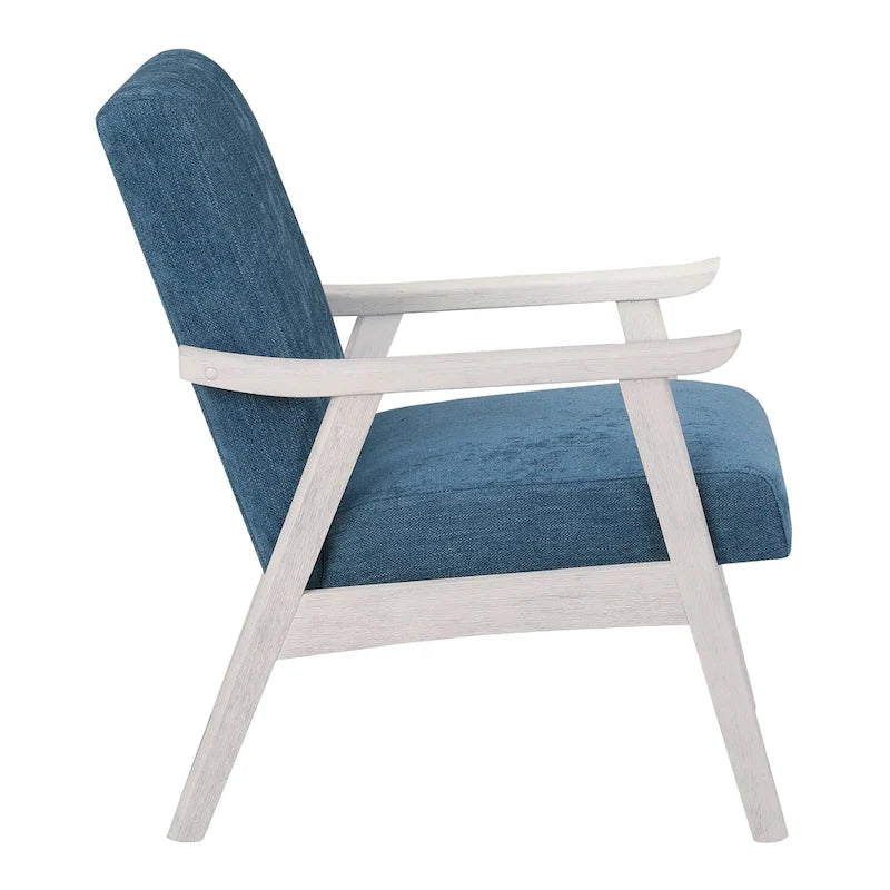 Polsterstuhl aus Stoff im Mid-Century-Stil