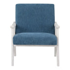 Polsterstuhl aus Stoff im Mid-Century-Stil
