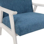 Polsterstuhl aus Stoff im Mid-Century-Stil