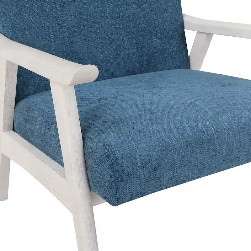 Polsterstuhl aus Stoff im Mid-Century-Stil