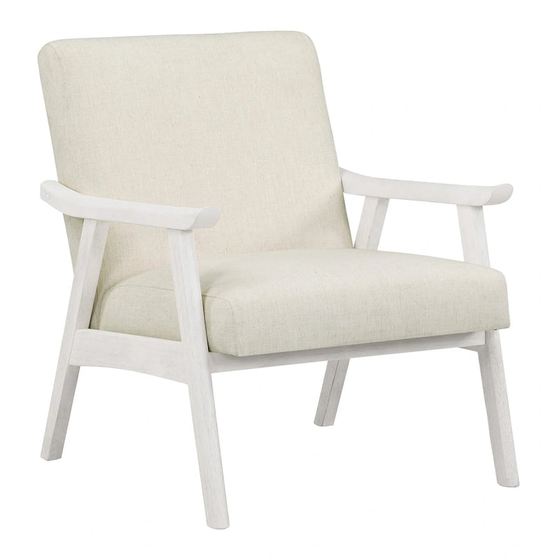 Polsterstuhl aus Stoff im Mid-Century-Stil