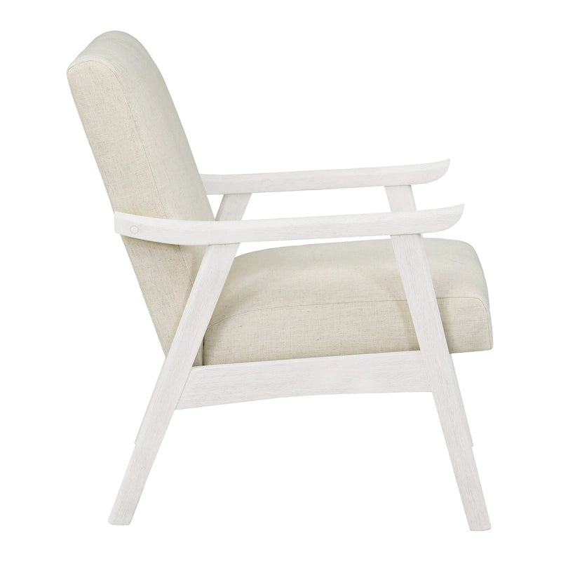 Polsterstuhl aus Stoff im Mid-Century-Stil