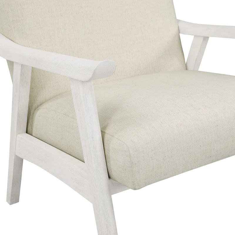 Polsterstuhl aus Stoff im Mid-Century-Stil