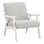Polsterstuhl aus Stoff im Mid-Century-Stil
