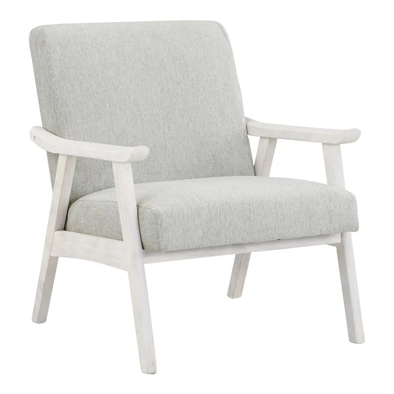 Polsterstuhl aus Stoff im Mid-Century-Stil