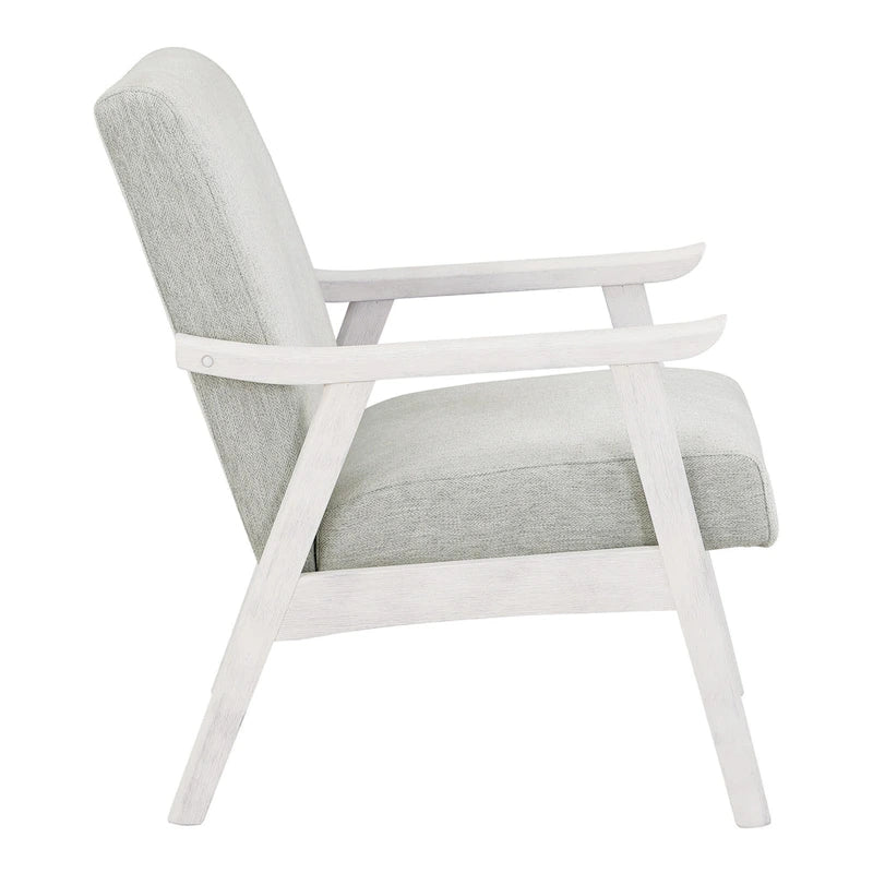 Polsterstuhl aus Stoff im Mid-Century-Stil