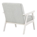 Polsterstuhl aus Stoff im Mid-Century-Stil