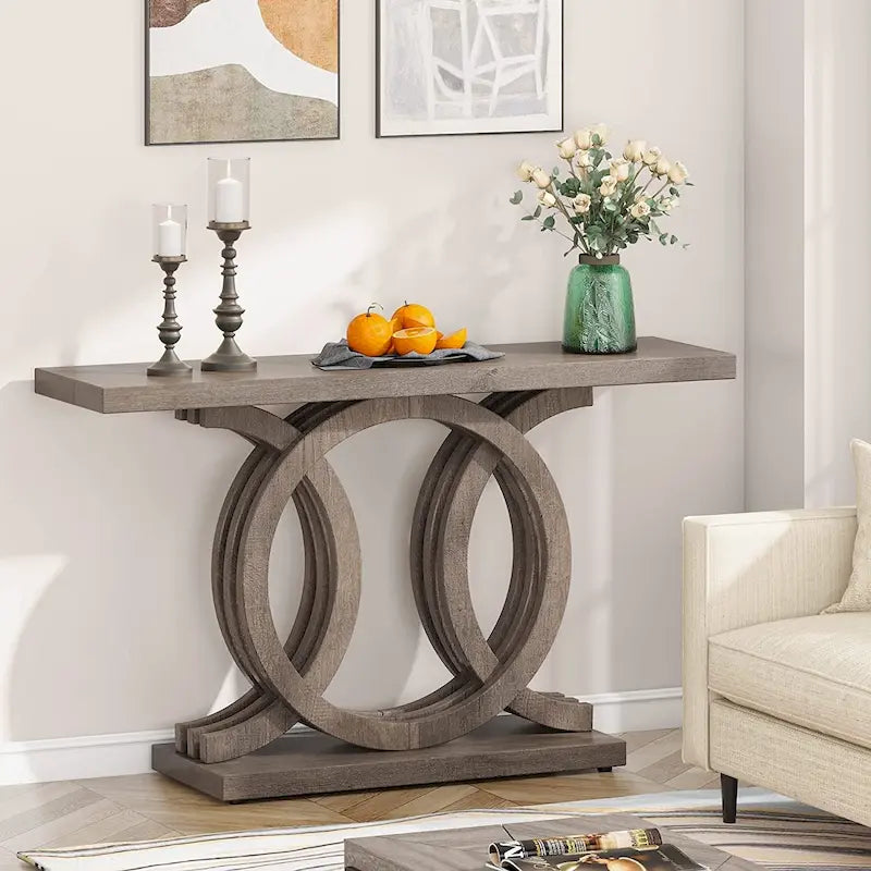 Consoletafel voor de bank in boerderijstijl, haltafel van 55 inch voor entree, gang en hal