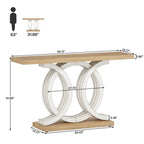 Consoletafel voor de bank in boerderijstijl, haltafel van 55 inch voor entree, gang en hal