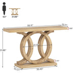 Consoletafel voor de bank in boerderijstijl, haltafel van 55 inch voor entree, gang en hal