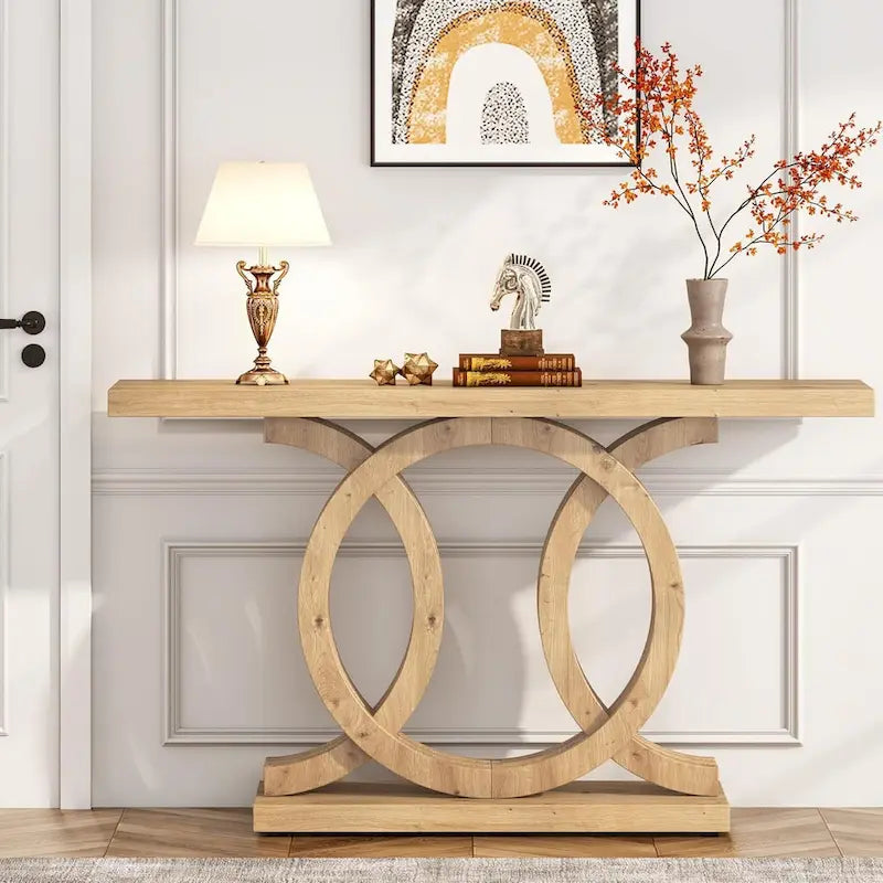 Consoletafel voor de bank in boerderijstijl, haltafel van 55 inch voor entree, gang en hal