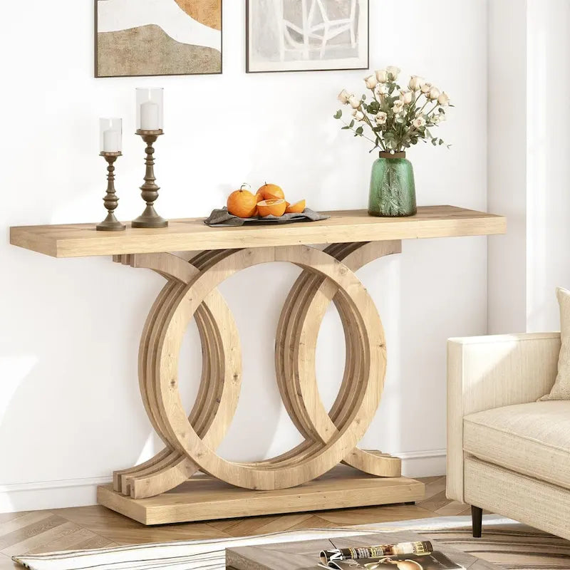 Consoletafel voor de bank in boerderijstijl, haltafel van 55 inch voor entree, gang en hal