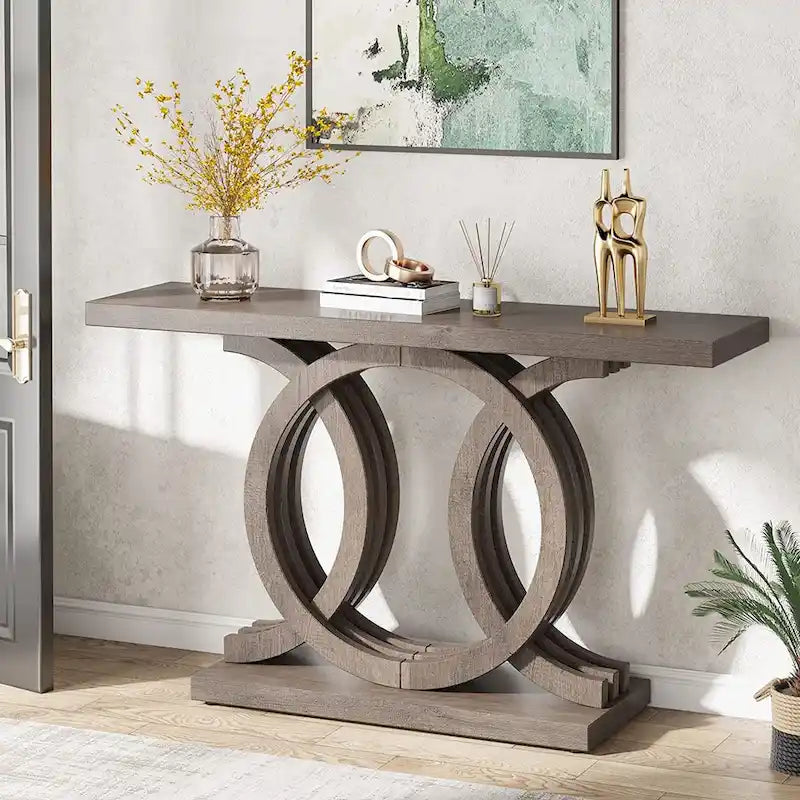 Consoletafel voor de bank in boerderijstijl, haltafel van 55 inch voor entree, gang en hal