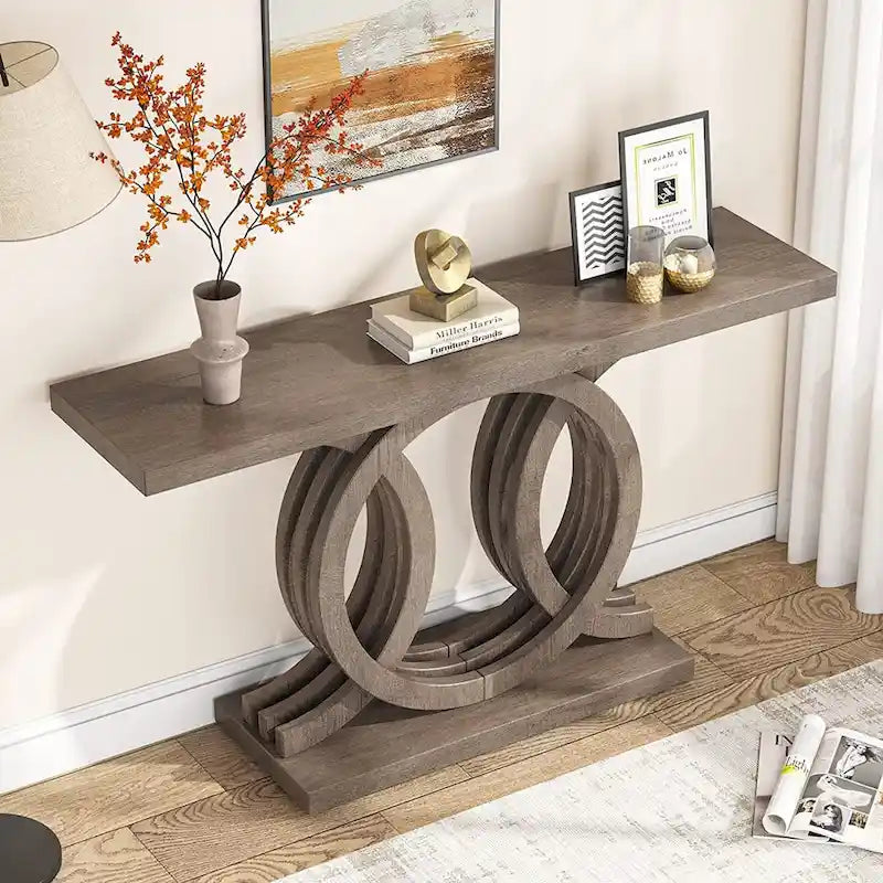 Consoletafel voor de bank in boerderijstijl, haltafel van 55 inch voor entree, gang en hal