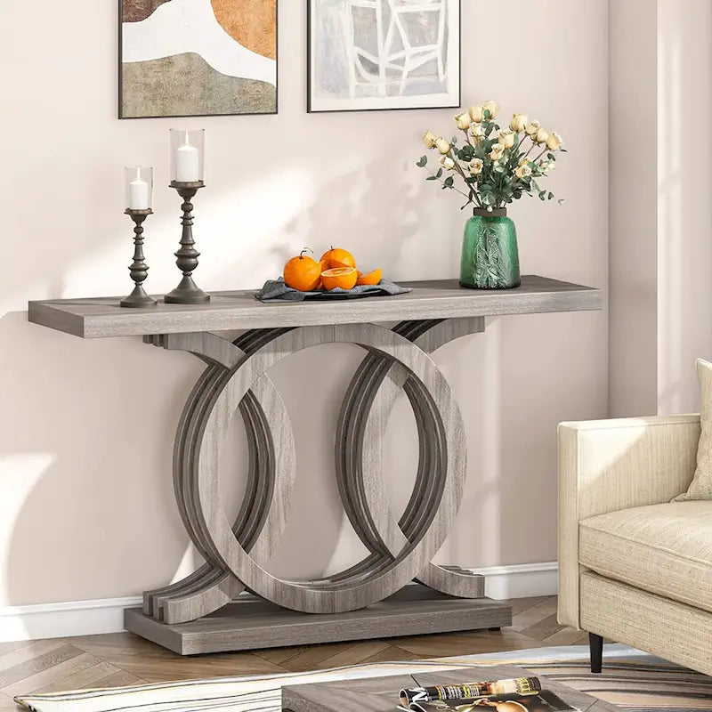 Consoletafel voor de bank in boerderijstijl, haltafel van 55 inch voor entree, gang en hal