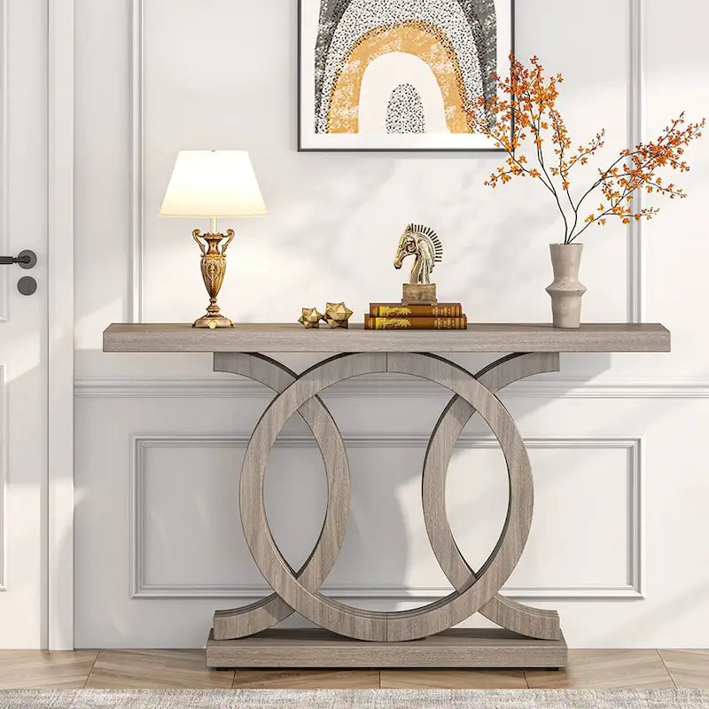Consoletafel voor de bank in boerderijstijl, haltafel van 55 inch voor entree, gang en hal
