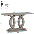 Consoletafel voor de bank in boerderijstijl, haltafel van 55 inch voor entree, gang en hal