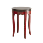 Transitional 18 Inch Round Side Table