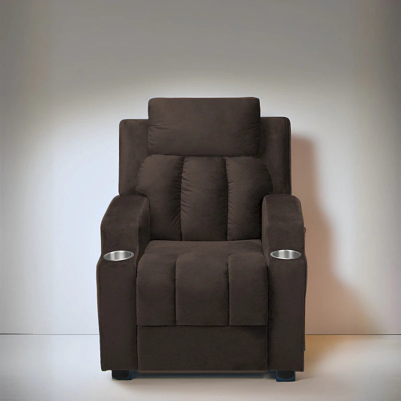 Super Deluxe Kids Recliner with Footrest, Headrest and 2 Cup Holders