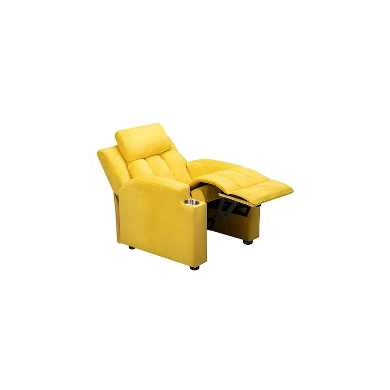 Super Deluxe Kids Recliner with Footrest, Headrest and 2 Cup Holders