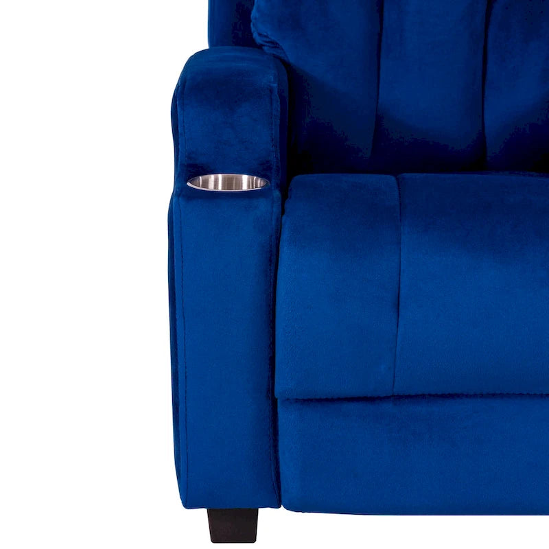 Super Deluxe Kids Recliner with Footrest, Headrest and 2 Cup Holders