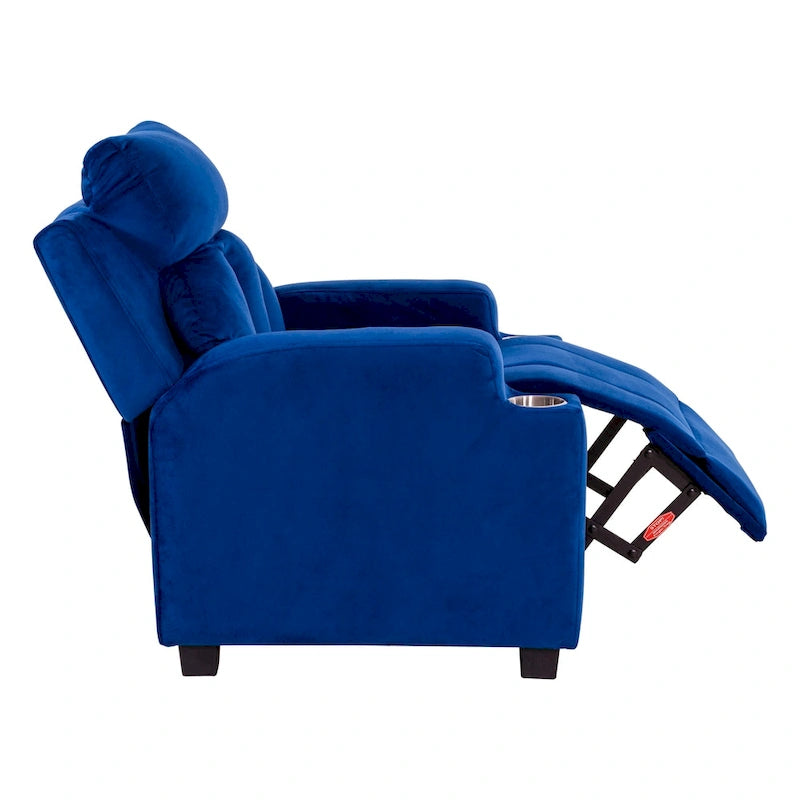Super Deluxe Kids Recliner with Footrest, Headrest and 2 Cup Holders