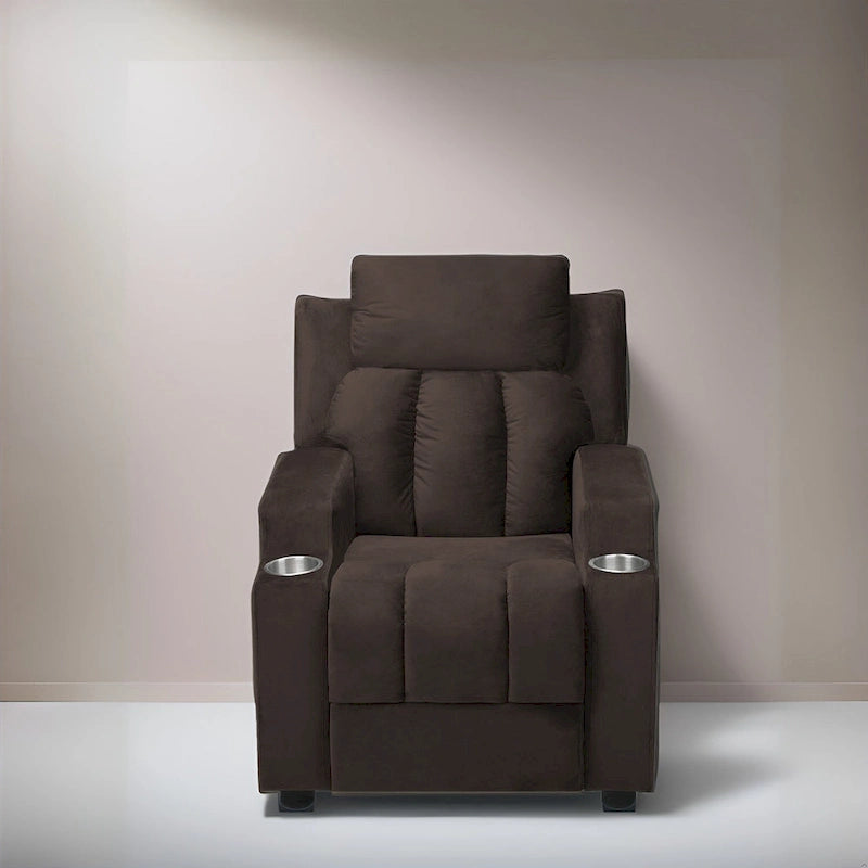 Super Deluxe Kids Recliner with Footrest, Headrest and 2 Cup Holders