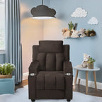 Super Deluxe Kids Recliner with Footrest, Headrest and 2 Cup Holders