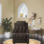 Super Deluxe Kids Recliner with Footrest, Headrest and 2 Cup Holders
