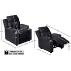 Super Deluxe Kids Recliner with Footrest, Headrest and 2 Cup Holders